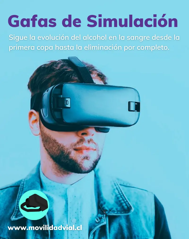 Estudiantes utilizan gafas de simulación y alcoSimulador para experimentar los efectos del alcohol y concientizar sobre la seguridad vial.